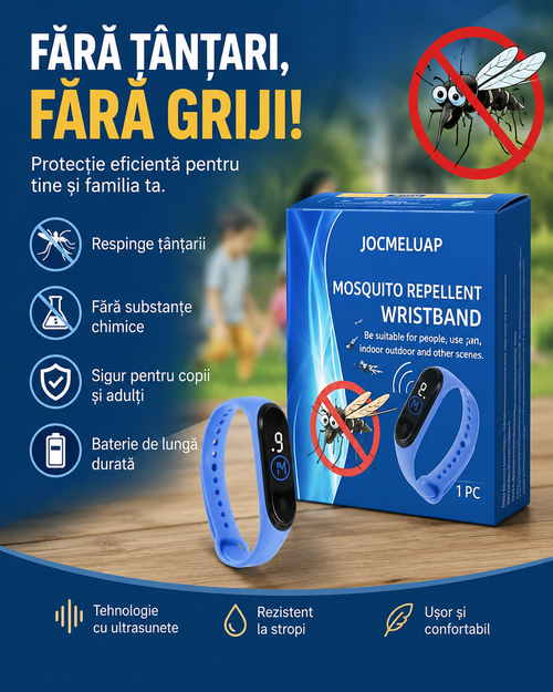 Ceas Anti-Țânțari – Protecție de Lungă Durată